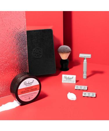 Rockwell Razors 6S Shave Kit - Premium Matte Stainless Steel Razor Shave Cream Faux-Badger Brush & Blades for a Superior Shaving Experience - Buy Online on GoSupps.com