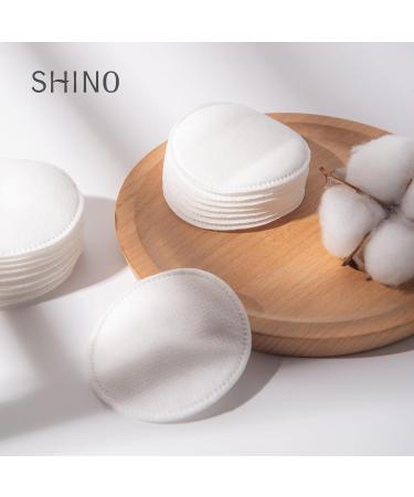 SHINO Round Cotton Makeup Remover Pads - 100% Chemical Free & Hypoallergenic Face Pads for Sensitive Skin - 100 Count - Buy Online on GoSupps.com