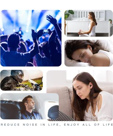 AGPTEK Reusable Noise Reduction Earplugs - 2 Pairs for Sleeping, Flights, Travel - 35db Noise Cancelling - Silicone Ear Plugs with S/M/L/Double Layer Tips - Black - Buy Online on GoSupps.com