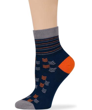 Buy Women's Cotton Diabetic Quarter Socks 4 Pack Seamless Polka Dot & Heart Design Size 10-12 Large Dark Navy Purple Grey Blue Orange International Shipping Available - Buy Online on GoSupps.com