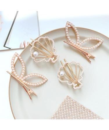 Shell Hair Accessories - Pearl Hair Clips And More Perfect Shell Accessories For Women Cowrie Shells For Hair Hair Clip Set Shell Hairpins As Birthday Gifts For Children Family Friends Women - Buy Online on GoSupps.com