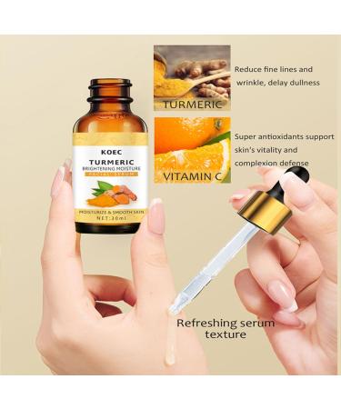 Turmeric Skin Brightening Serum Turmeric Face Serum Dark Spot Remover Serum For Face Skin Lightening Serum Turmeric Facial Serum for Lifting & Age Spots Sun Spot Improve Skin Tone - Buy Online on GoSupps.com