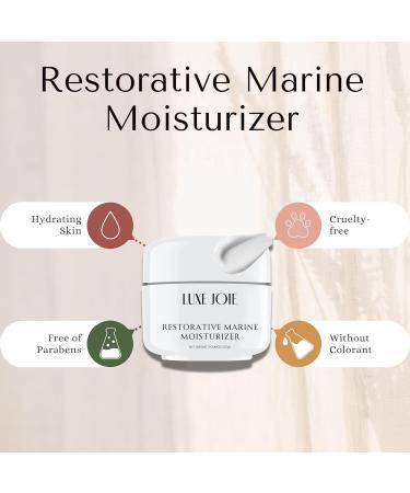 Buy LuxeJoie Restorative Marine Moisturizer - 2 oz Face Cream for Glowing Skin | International Shipping Available - Buy Online on GoSupps.com
