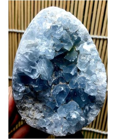 Crystal Rough Natural Blue Celestite Geode Crystal Quartz Rock Specimen Beautiful (Size : 250) - Buy Online on GoSupps.com