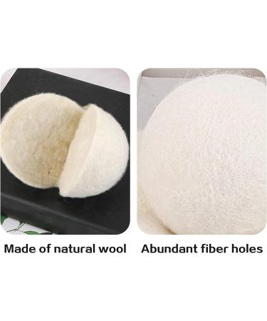 Reusable Wool Dryer Balls for Saves Drying Time White w/Storage Bag Pack of 6 - Buy Online on GoSupps.com