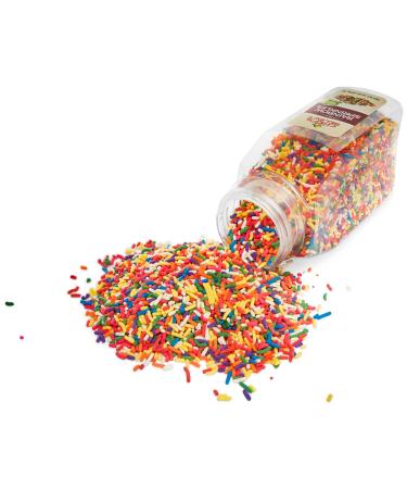 Chefs Select Rainbow Sprinkles Jimmies 14oz | Gluten Free | Value Size - Buy Online on GoSupps.com