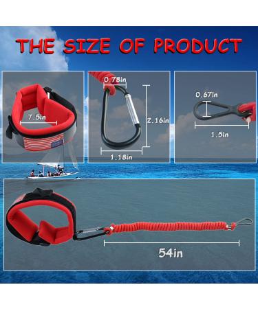 Boat Kill Switch Lanyard with Big Wrist Strap | 54 Inch Marine Safety Cord - Red | Replace 15920T54 15920A54 | Mercruiser Outboard Engine Emergency Stop - Buy Online on GoSupps.com