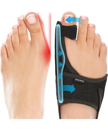 CARETRAS Bunion Corrector Set for Women & Men - Orthopedic Splint for Hallux Valgus, Hammer Toe & Bunion Relief - Day & Night Support (2pc) - Buy Online on GoSupps.com