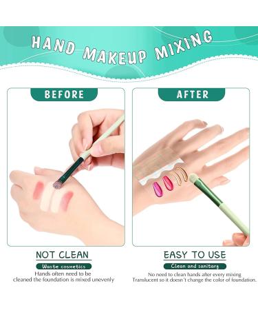 Garosa 100pcs Transparent Waterproof Makeup Hand Palette Stickers - Single Use Self-Adhesive for Home & Salon Use | Perfect for Professionals & Beginners - Buy Online on GoSupps.com