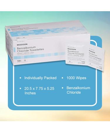 McKesson Obstetrical Antiseptic Towelettes Wipes - 100 Sterile Individual Packets, Clean Scent - 1 Pack (100 Count) - Buy Online on GoSupps.com