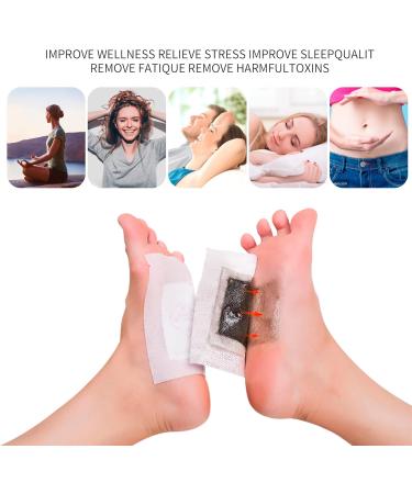 GoodBeauty Foot Pads(12pcs) Ginger Powder Bamboo Vinegar Foot Patches for Foot Care Natural Cleansing Foot Pads Adhesive Sheets for Pain Relief Relieve Stress Improve Sleep Relax Body - Buy Online on GoSupps.com