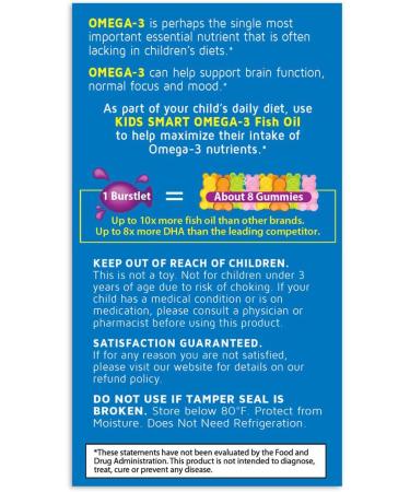 Bioglan Kids Smart Hi DHA-Omega 3 Fish Oil Great Tasting Berry Flavor 30 Chewable Burstlets - Buy Online on GoSupps.com