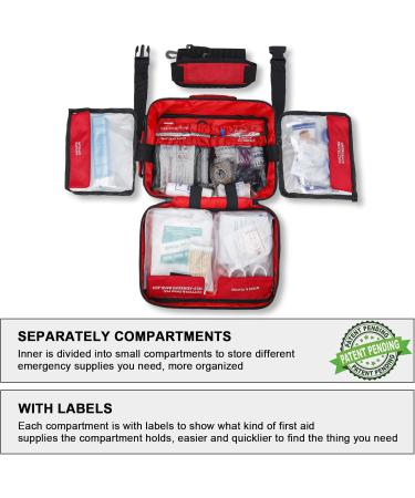 Buy Premium 420 Piece First Aid Kit - Perfect for Home Travel Car Camping & Outdoor Emergencies - Comprehensive Emergency Medical Supplies - Buy Online on GoSupps.com