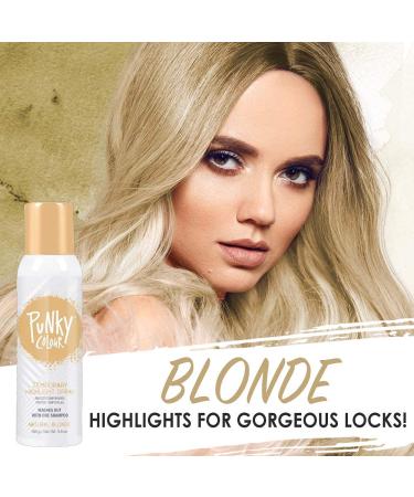 Punky Temporary Hair Highlight Spray Natural Blonde 3.5 oz x 2 Pack 3.5 Ounce (Pack of 2) Natural Blonde - Buy Online on GoSupps.com