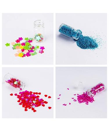 SHANY 3D Nail Art Decoration Mini Bottles - 48 Glass Bottles + Free Nail Art Tweezer - Buy Online on GoSupps.com