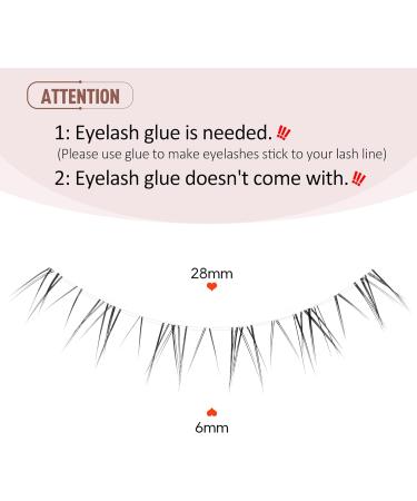 Natural Strip False Bottom Lashes - 7 Pairs of Under Lashes - R-2 Bottom Lashes - Buy Online on GoSupps.com