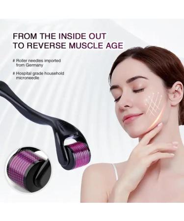 Derma Roller Hair Growth Men and Women 540 Titanium Microneedles Skin Beard & Hair Growth scalp roller 1mm for Stimulate Hair Growth Facial Skin Care Scar removal 1.0mm - Buy Online on GoSupps.com