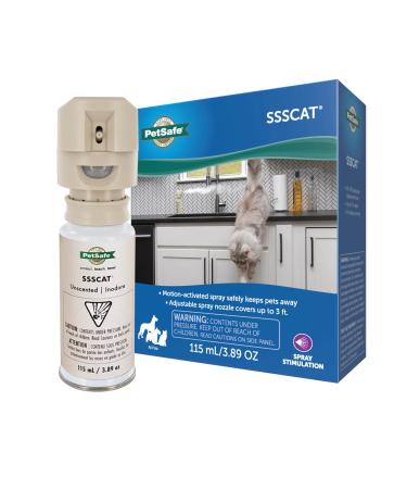PetSafe SSSCAT Spray Pet Deterrent, Motion Activated Pet Proofing Repellent for Cats and Dogs, Keeps Areas Pet Proof, Protect Your Pets and Furniture, Environmentally-Friendly SSSCAT Spray System