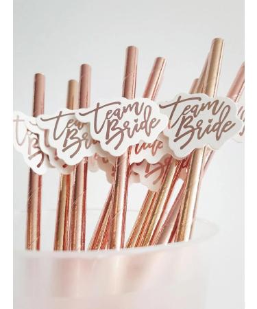 Tonydetox 10Pcs Team Bride Straws Bachelorette Party Straws Favors Decor Bridal Shower Decor Accessories Bachelor Night Party Supplies - Buy Online on GoSupps.com