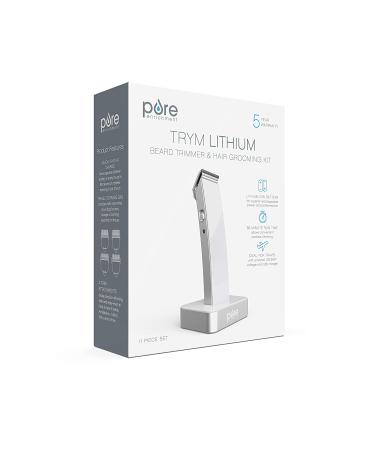 Pure Enrichment TRYM Lithium Rechargeable Beard Trimmer | 11-Piece Grooming Kit with Attachments & Travel Bag - Buy Online on GoSupps.com