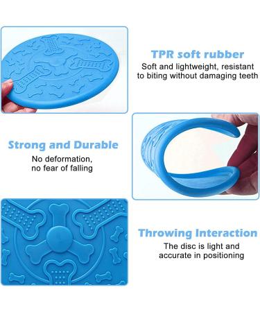 Yeahboom Dog Frisbee Set - 3 Pack 15cm Bite-Proof Natural Rubber for Training & Play | Ideal for Small Dogs - Buy Online on GoSupps.com