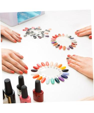  Healeved Healeved 10 Nail Art UV Nail Art Nail Art UV for nails transparent clear nail sticks Exercise builder Polish nail color chart nail color board display of the color of the nail - Buy Online on GoSupps.com