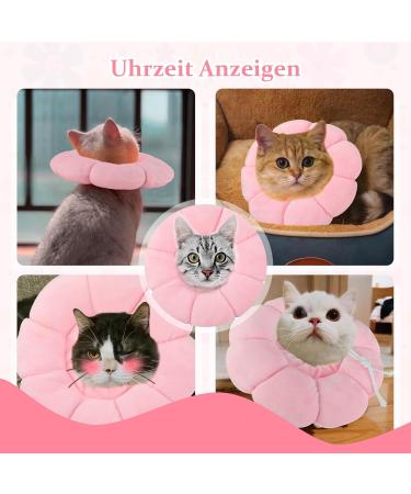 Hylyun Adjustable Soft Sunflower Neck Rope Cat Collar - Post-Surgery Recovery for Cats & Small Dogs - PM Pink - Buy Online on GoSupps.com