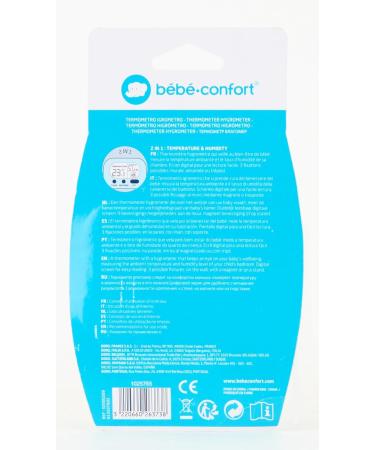BEBE CONFORT Thermometer & Hygrometer for Infants - Measures Temperature & Humidity Suitable from Birth 1 Piece - International Shipping Available - Buy Online on GoSupps.com