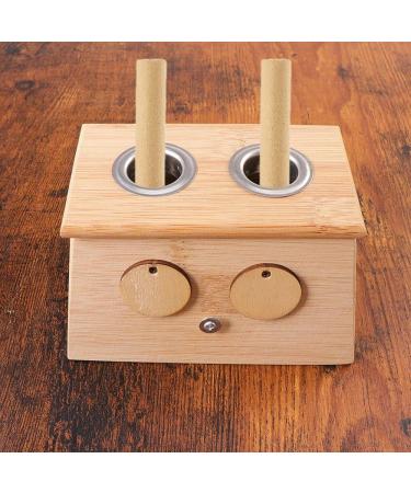 2 Pcs Moxa Holder Boxes Bamboo Craft Moxibustion Care Boxes Body Massagers - Buy Online on GoSupps.com