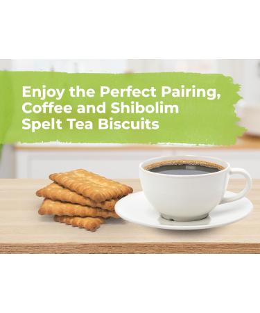 Shibolim Spelt Tea Biscuits - Vanilla Flavor | 7.76oz | Wholesome Kosher Snacks | Buy Vanilla Tea Cookies Online - Buy Online on GoSupps.com