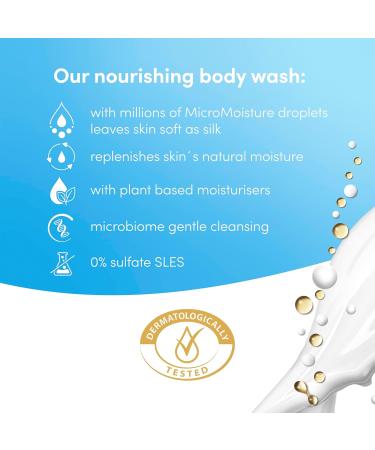 Dove Advanced Care Gentle Scrub Body Wash Body Cleanser shower gel with exfoliating minerals for instantly lotion-soft skin 6x 225 ml - Buy Online on GoSupps.com