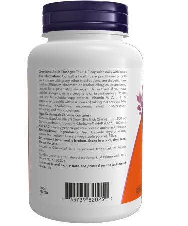 Now Foods Chitosan and Chromium 120vcap - Buy Online on GoSupps.com