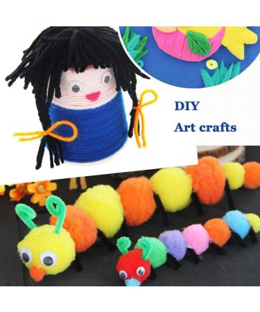 FINGOOO 1 Inch Googly Wiggle Eyes 100-Pack - Self Adhesive for DIY Art Crafts - Buy Online on GoSupps.com