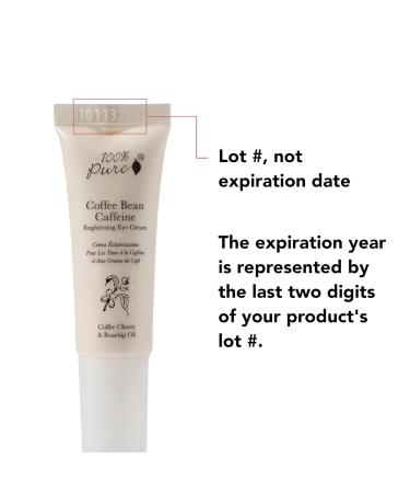 100% PURE Coffee Bean Caffeine Eye Cream Refresh & Hydrate Under Eye Treatment Reduce Puffiness Dark Circles Wrinkles with Green Tea Rose Hip Vitamin E - Youthful Vibrant Eyes - Vegan - 0.3 oz - Buy Online on GoSupps.com