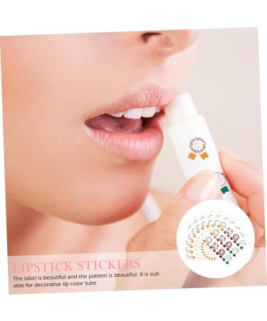  BIUDECO 10 Pieces Lipstick Stickers Handmade Labels Candy Bag Stickers Lip Balm Container Stickers Manual PVC One Sheet - Buy Online on GoSupps.com