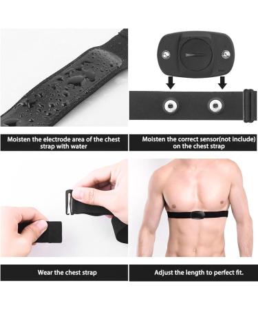 Yumin Chest Belt Strap - Wireless Frequency Heart Rate Monitor for Sports - Black | International Shipping Available - Buy Online on GoSupps.com