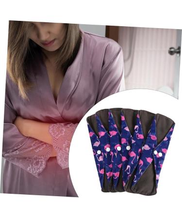 Washable Cloth Menstrual Pads Set | Reusable Light Incontinence & Menstrual Liners | Charcoal Fibre | Purple Napkin Towels - Buy Online on GoSupps.com