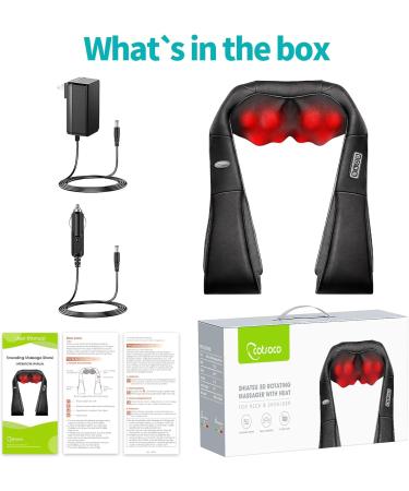 Buy Cotsoco Neck Massage Device | Electric Shiatsu Massager with Heating | Perfect Gift for Neck & Shoulder Pain Relief - Gray - Buy Online on GoSupps.com