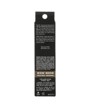 E.L.F. Wow Brow Gel - Neutral Brown | 0.12 oz (3.5 g) - Perfect Brows! - Buy Online on GoSupps.com