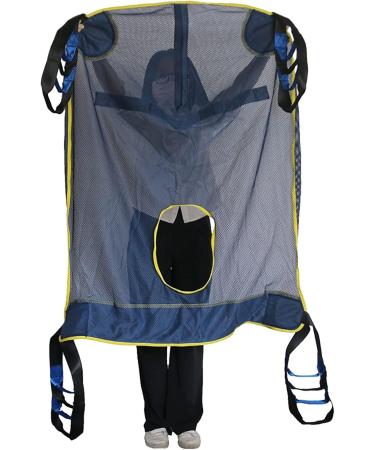Patient Lifting Hoist Sling Toileting Patient Lift Sling with Head Support and Commode Opening Divided Leg Shower Sling for Patient Lifts - Buy Online on GoSupps.com