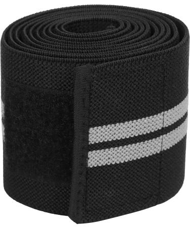 Buy Elastic Sports Knee Brace for Gym & Weightlifting - Black & Gray - Optimal Support for Cross Training - Buy Online on GoSupps.com