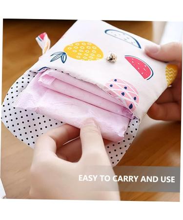 Lurrose 12-Piece Women's Storage Bag Set | Versatile Menstrual Ties & Makeup Brush Pouch | Cotton Coin Bag for Travel - Buy Online on GoSupps.com
