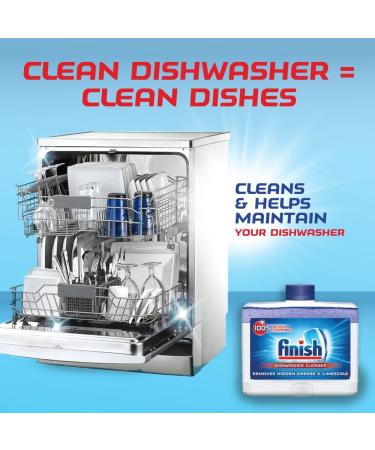 Finish Dual Action Dishwasher Cleaner 8.45 oz (Pack of 6) - Fight Grease & Limescale, Fresh Formula - Buy Online on GoSupps.com