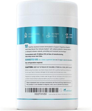 Nature's Base Probiotics 70 Billion CFU with Prebiotics - 30 Delayed Release Capsules - Buy Online on GoSupps.com