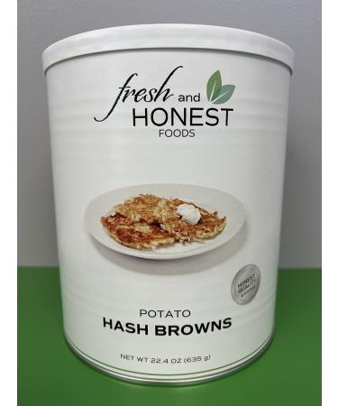 Fresh and Honest Foods Dehydrated Potato Hash Browns 22.4 OZ #10 Can 1.7 Pound (Pack of 1)