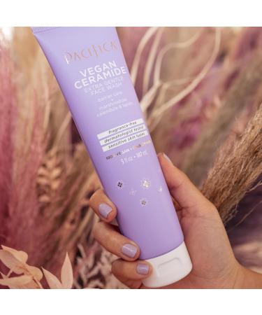 Pacifica Beauty Vegan Ceramide Face Wash & Lotion Set | Cleanser & Moisturizer for Sensitive Skin | Eczema Approved Fragrance-Free Dermatologist Tested - Buy Online on GoSupps.com