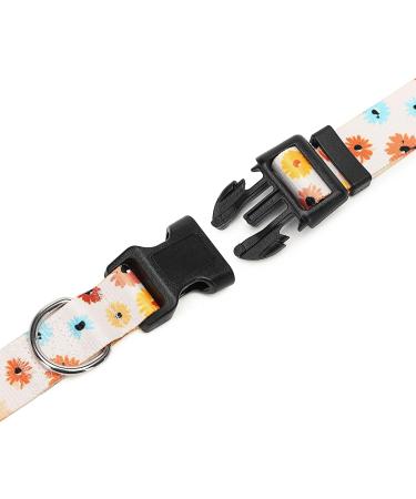 Buy Suredoo Adjustable Soft Nylon Dog Collar for Small & Medium Dogs and Cats - Colorful Daisy Design (S 25-40 cm) | International Shipping Available - Buy Online on GoSupps.com