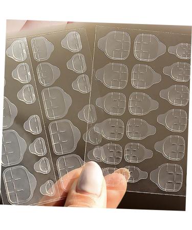 Mipcase Mipcase 20 Sheets of Adhesive Nail Stickers Double Sided False Tips Dongles Glue Tabs Nail Tips Gel Dongles Unique Invisible Plastic Double Sided Adhesive Tape - Buy Online on GoSupps.com
