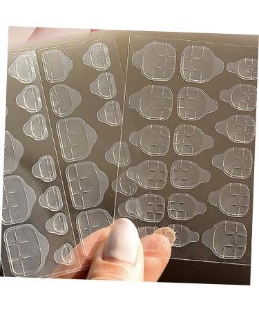 POPETPOP 20 Sheets Double Sided Adhesive Nail Stickers Fake Nails False Nails Adhesive Manicure Stickers Transparent Adhesive Waterproof Stickers Tabs Nail Adhesive Sticker Nails Detachable - Buy Online on GoSupps.com