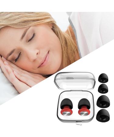 Noise Canceling Earplugs | 25-28db Reusable Noise-Reducing Earplugs | Soft Black Silicone Ear Plug | Comfortable Quiet Ear Plugs | Round Reusable Hearing Protection for Travel Work Black Red 1 count (Pack of 1) - Buy Online on GoSupps.com